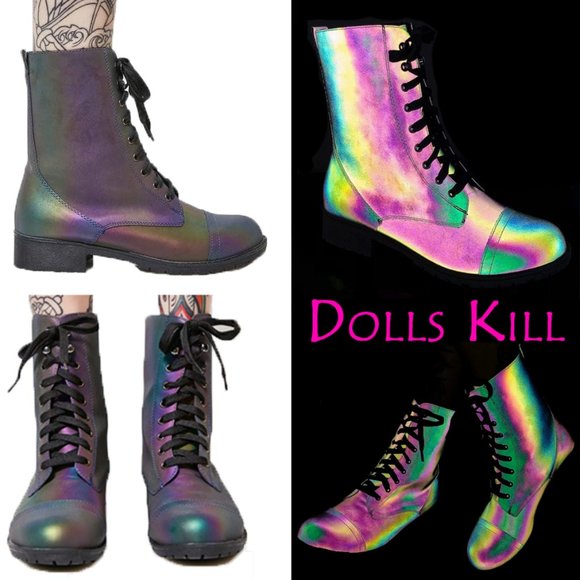 Dolls Kill Rainbow Warrior Reflective Bt - Picture 1 of 9